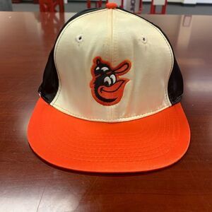 Vintage Baltimore Orioles Satin Snap Back Baseball Hat Cap